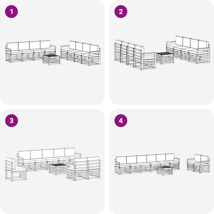 Produktbild vidaXL Outdoor-Sofa