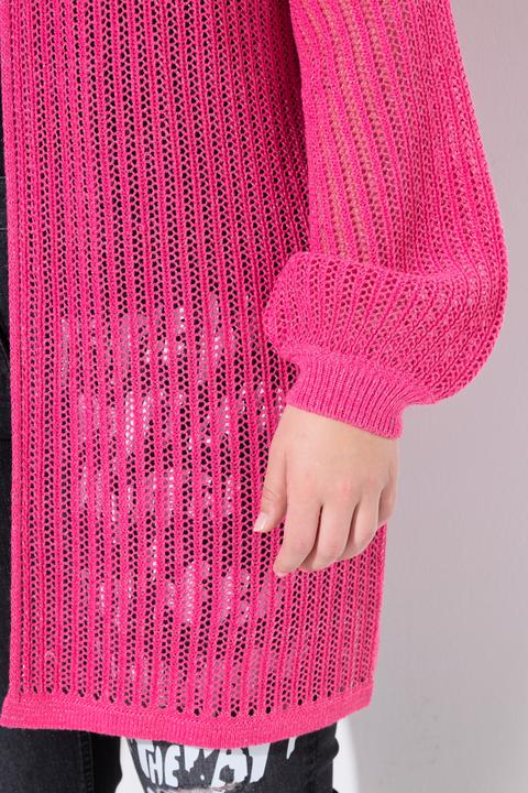 Produktbild Angel of Style Strickjacke, Boxy Passform, Lochstrick mit Glitzer (56)