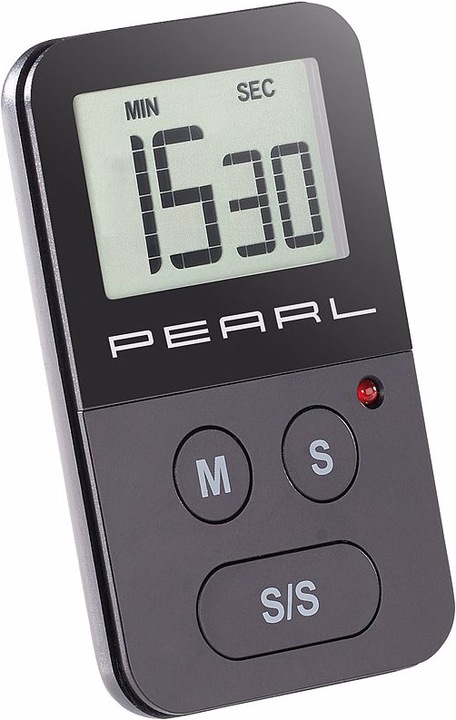 Produktbild Pearl Digitaler Küchen-Timer mit akustischem und optischem Alarm