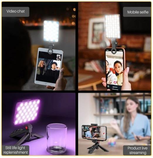 Immagine prodotto Old Shark Luce flash LED RGB portatile con 78 LED