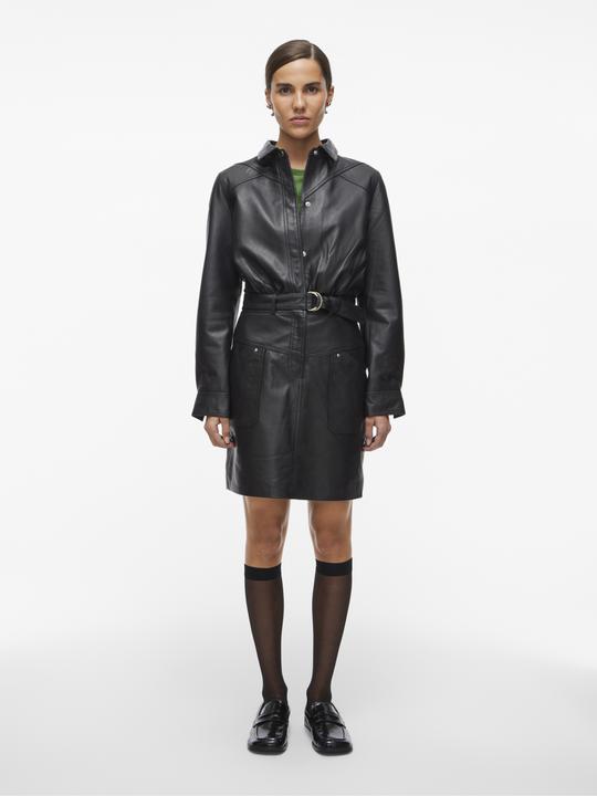 Image du produit Rouge Edit Kurze Lederkleid (42)