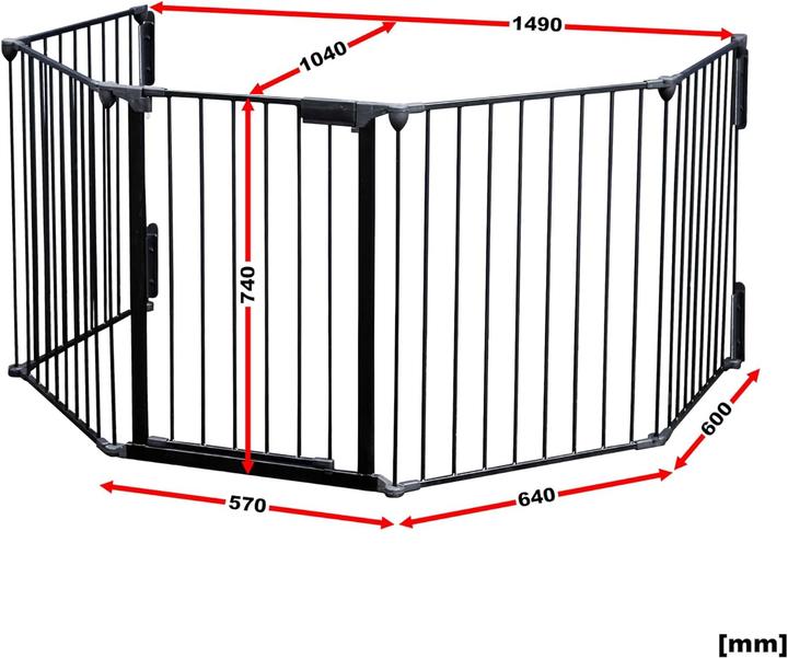 Actual product image Wiltec Fireplace guard
