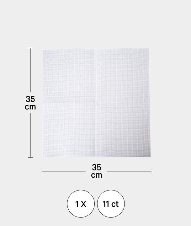 Actual product image I Am Creative Fabric for embroidery, counting fabric