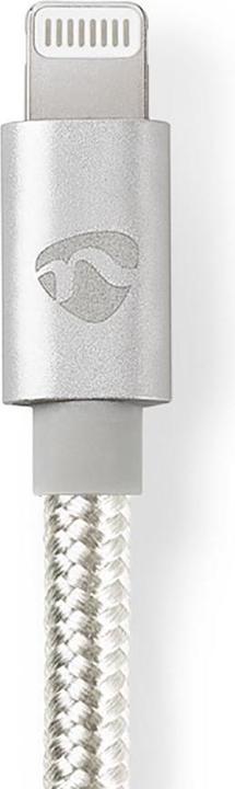 Produktbild Nedis Lightning ST -> USB-C ST 1.0m aluminium (Window-Box) (1 m, USB 2.0)