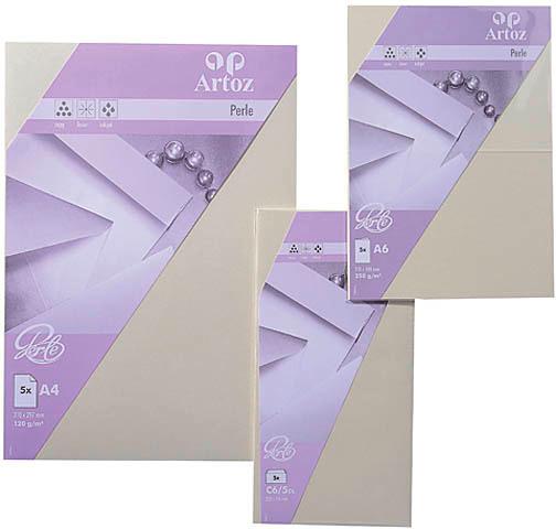 Produktbild Artoz Perle Kuverts weiss (16 x 16 cm, 5 x)