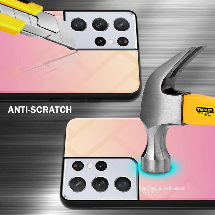 Produktbild Cadorabo TPU 2 Farben Glas Hülle (Samsung Galaxy S22 Ultra)