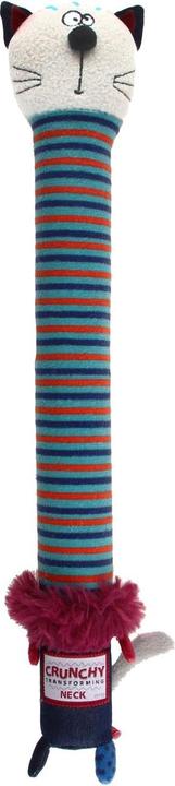 Immagine prodotto GiGwi Giocattolo per cani collo croccante, gatto M, blu (Gioco da masticare per cani)