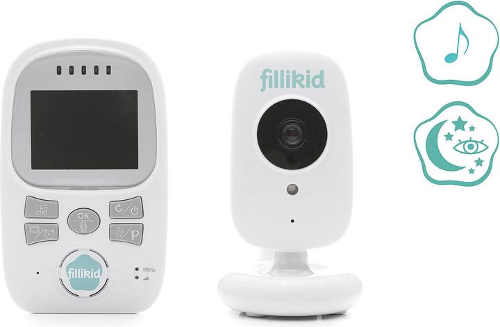 Produktbild Fillikid Babyphone m.Video ws (Babyphone mit Kamera, 300 m)