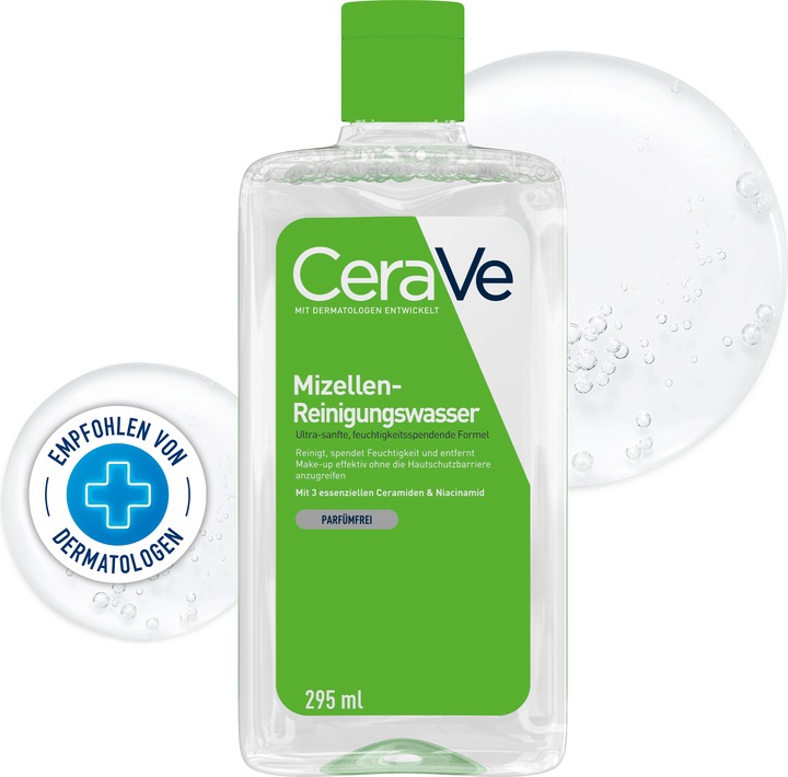 Produktbild CeraVe Mizellen-Reinigungswasser (Reinigungslotion, 295 ml)