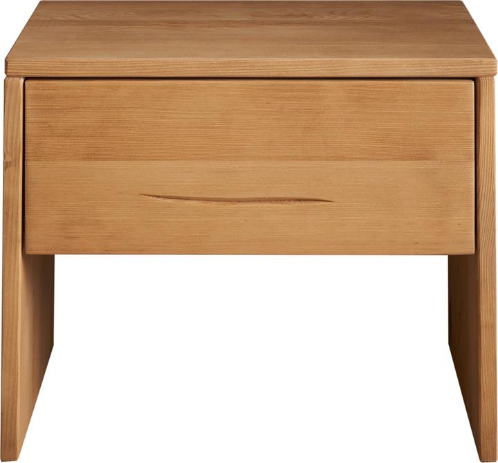 Actual product image Schlafkontor Hilla bedside cabinet solid softwood/oak-coloured/1 drawer (50 x 38 x 41 cm)