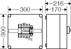 Actual product image Hensel HENS Mi load switch housing