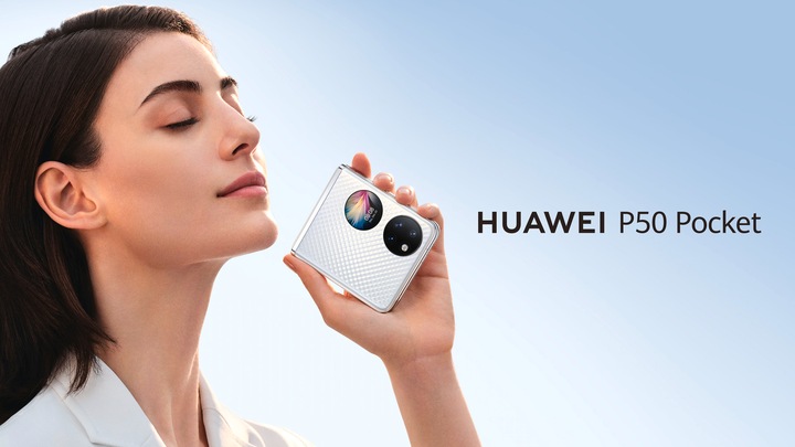 Actual product image Huawei P50 Pocket (White) (256 GB, White, 6.90", Dual SIM, 40 Mpx, 4G)