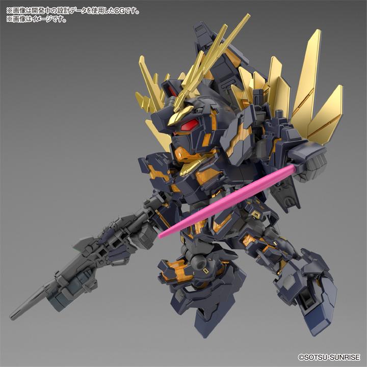 Actual product image Bandai SD GUNDAM -Cross Silhouette Unicorn 02 Banshee & Norn Parts -Model Kit