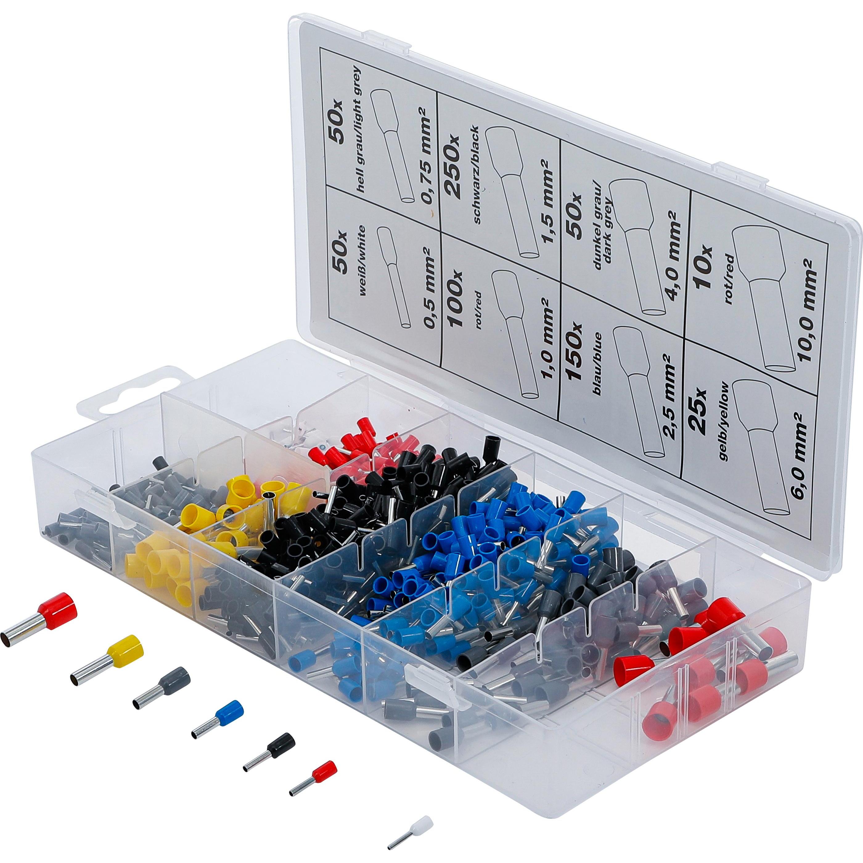 BGS, Collegamento per cavi, Assortimento capicorda isolati 685 pz.