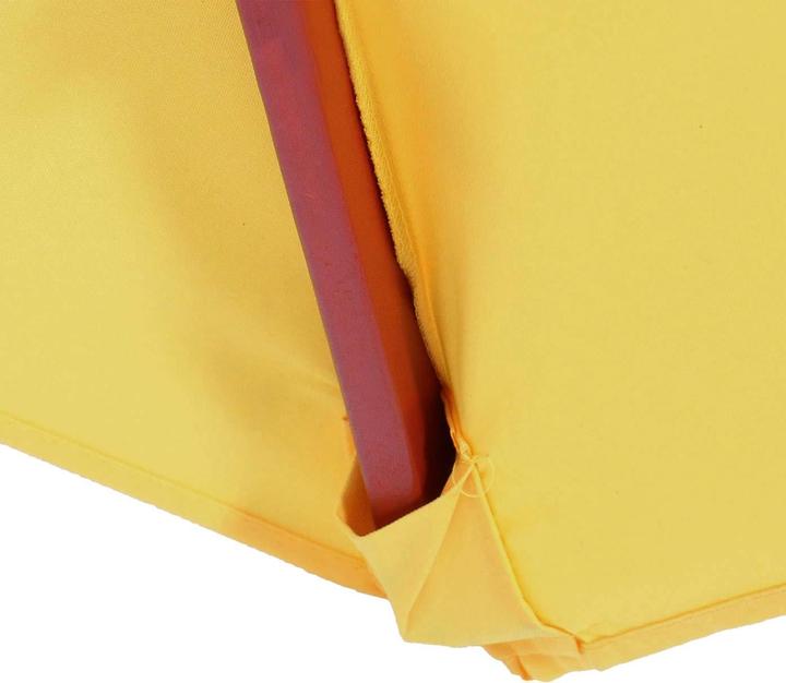 Produktbild Mendler Sonnenschirm Florida, Ø 3,5m Polyester/Holz 7kg - gelb (3.50 m)