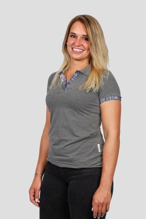 Produktbild Edelvetica Polo Shirt Edelweiss Krageninnenseite & Armabschluss Damen (XXL)