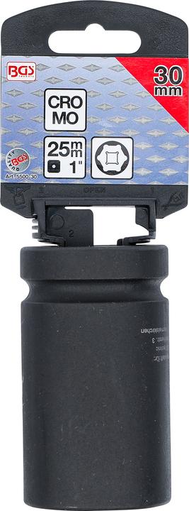 Produktbild BGS Kraft-Steckschlüssel-Einsatz Sechskant, tief Antrieb Innenvierkant 25 mm (1") SW 30 mm (30 mm)