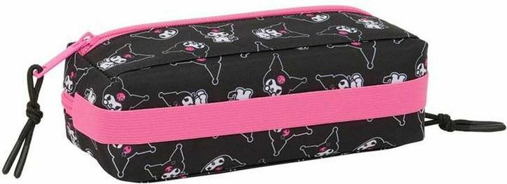 Actual product image Kuromi Dreifaches Mehrzweck-Etui Schwarz Pink 22 X 8,5 X 6 Cm