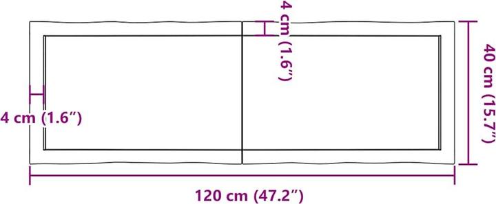 Immagine prodotto VidaXL Nili (120 x 40 x 4 cm)
