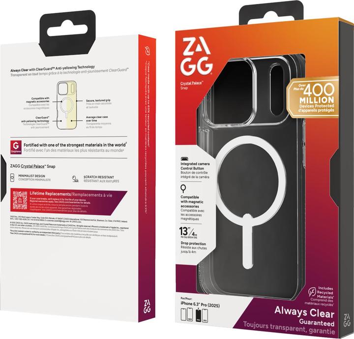 Actual product image Zagg Case für Apple iPhone 17 Pro Crystal Palace Snap (Apple iPhone 17 Pro)