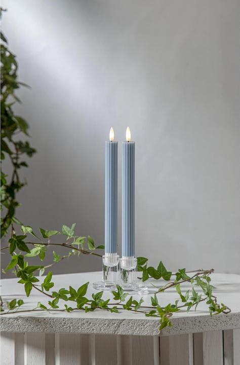 Produktbild Star Trading LED Dinner Kerze 2P Flamme Stripe (2 x)