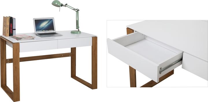 Actual product image Möbilia Desk oak whitex15 (120 x 60 x 75 cm)