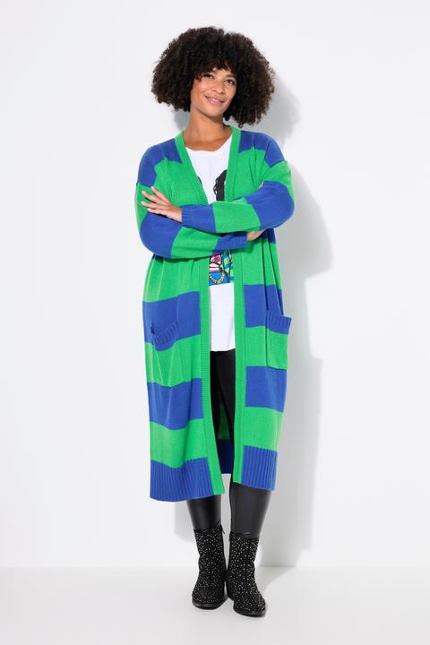 Actual product image Angel of Style Long cardigan with block stripes (50, 52)