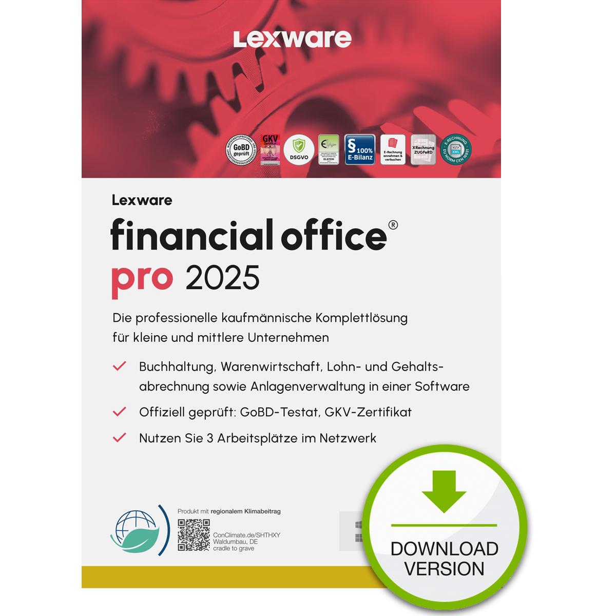 Lexware financial office pro 2025 Download Jahresversion (365-Tage) für