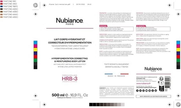 Produktbild Nubiance Unifinierende und hydratisierende Körperpflege (Körperlotion, 500 ml)