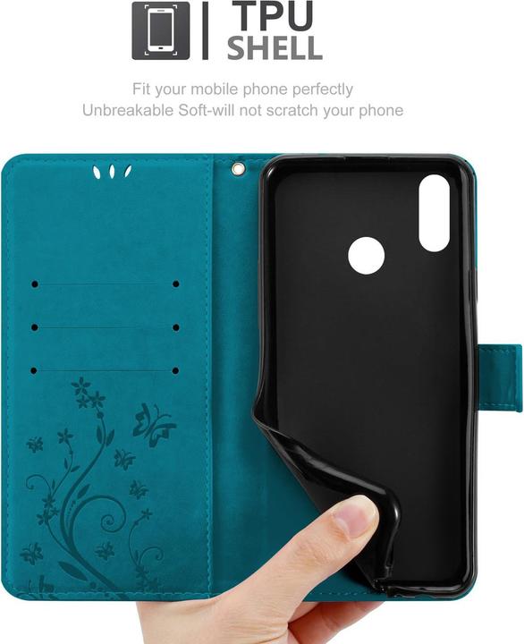 Image du produit Cadorabo Pochette Flower Book (Huawei Nova 3E)