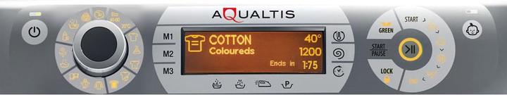 Actual product image Hotpoint AQSD723 EU/A N Washing machine Free installation Front loading 7 kg 1200 rpm D Arg (7 kg, Right)