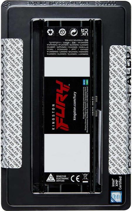 Produktbild Kingston 64GB 6400MT/s DDR5 ECC Reg CL32 DIMM Kit of 4 FURY Renegade Pro EXPO (4 x 16GB, 6400 MHz, DDR5-RAM, DIMM)