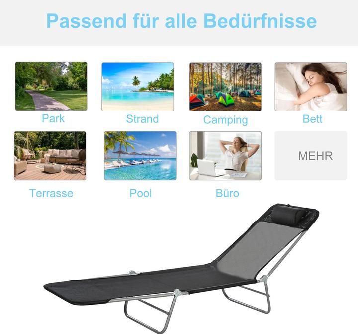 Produktbild Outsunny Gartenliege (182 cm)