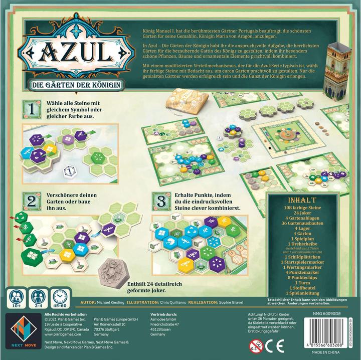Actual product image Asmodée Azul: The Queen's Gardens (German, 2 - 4 Players)