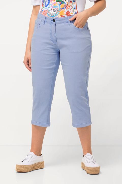 Immagine prodotto Ulla Popken Boyfriend jeans Capri con taglio della gamba ampio e cintura elastica (42)