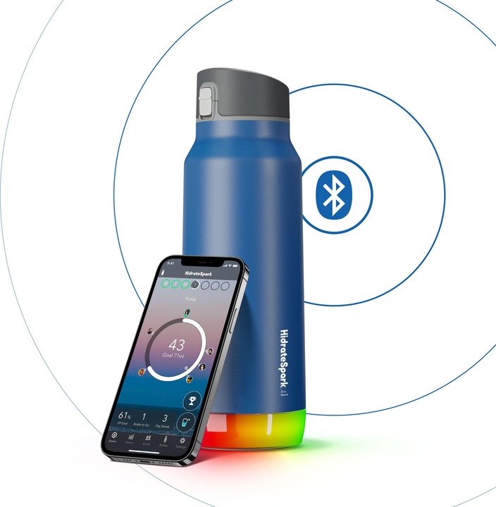Actual product image HidrateSpark Hidrate Spark Pro 32 oz. Chug Deep Blue (0.95 l)