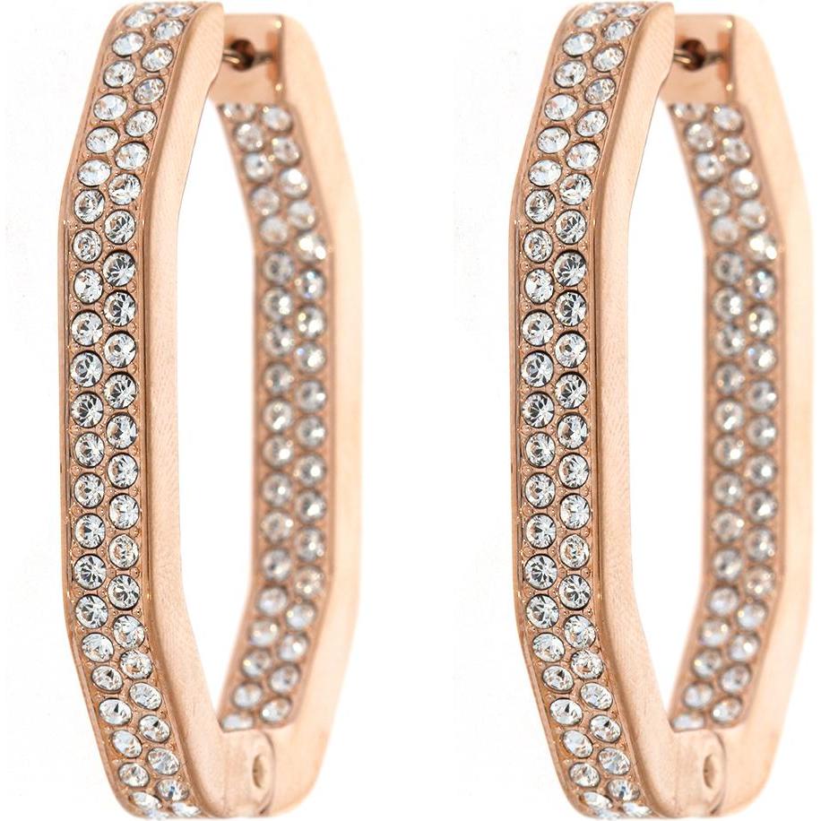 Swarovski, Ohrringe, Dextera Creolen Oktagonal, (Swarovski Metall)