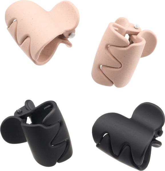 Immagine prodotto dm ebelin Fermagli per capelli riciclati mini nero / rosa