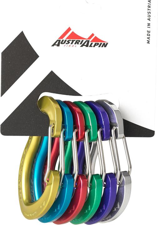 Actual product image AustriAlpin Micro Friends Wiregate Carabiner Set 6 Pieces