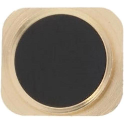 Foxconn iPhone 5 Home Button Knopf im iPhone 5S Look schwarz gold (iPhone 5), Mobilgerät Ersatzteile, Schwarz