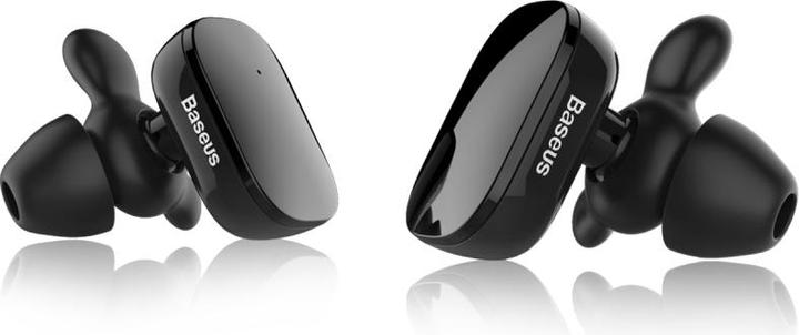 Actual product image Baseus Earphone Bluetooth Encok W02 TWS Truly Wireless headset Black (NGW02-01) (5 h, Wireless)