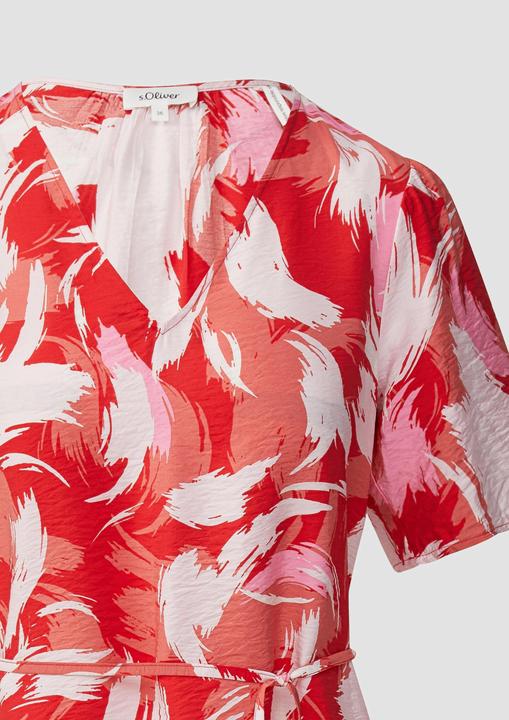 Produktbild S.Oliver Kleid Kurzes Kleid aus Viskosemix mit Puffärmeln (44)