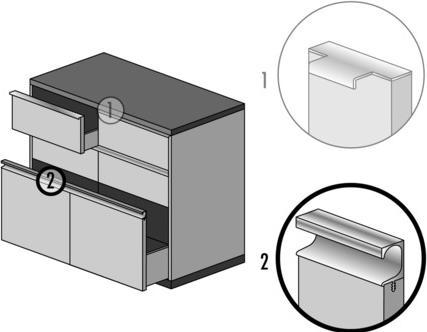 Produktbild Werkstarck Griffleistenprofile Delia 36,5 mm auf Mass