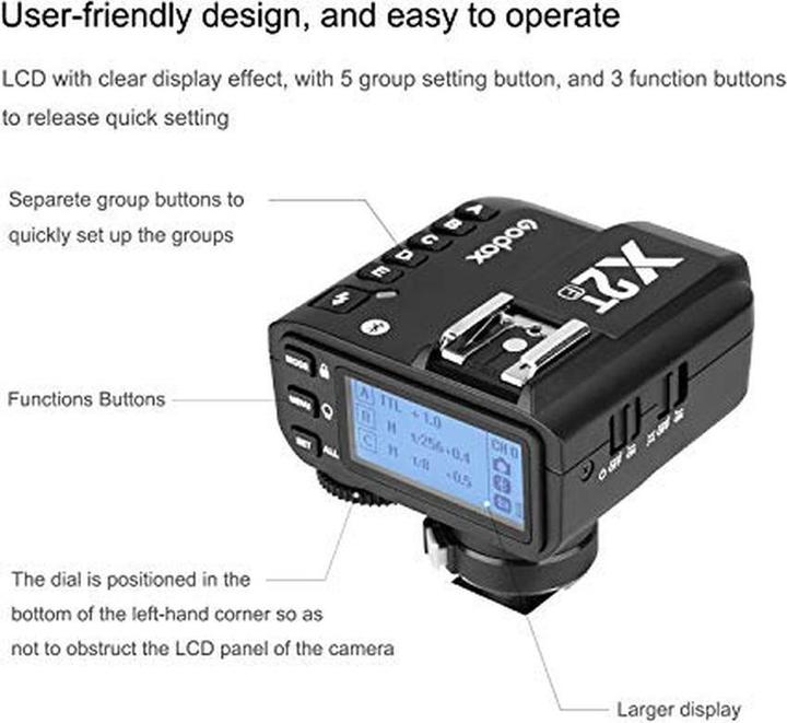 Actual product image Godox X2T-F for Fujifilm (Cable)