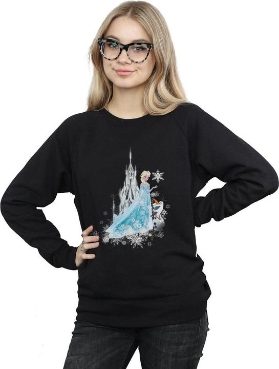 Actual product image Disney Womens/Ladies Frozen Elsa And Olaf Winter Magic Sweatshirt (XL)