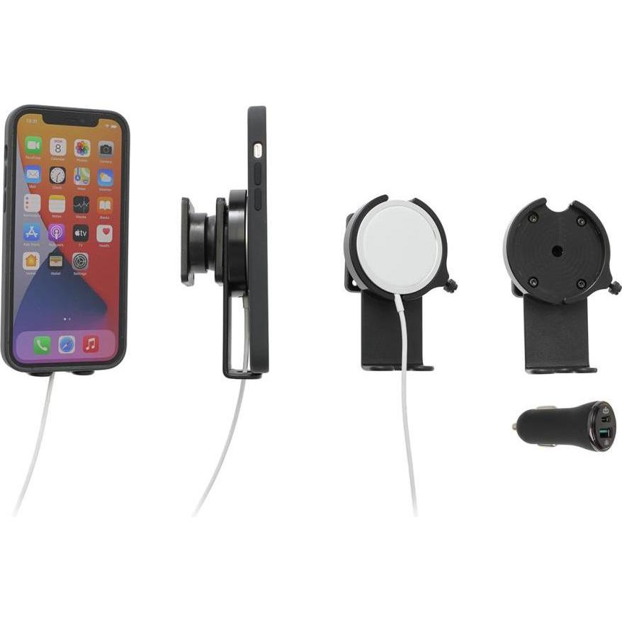 Brodit Supporto MagSafe con giunto a sfera, Supporto per smartphone, Nero