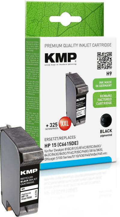 Actual product image KMP H9 Ink Cartridge compatible with HP C 6615 D (FC)