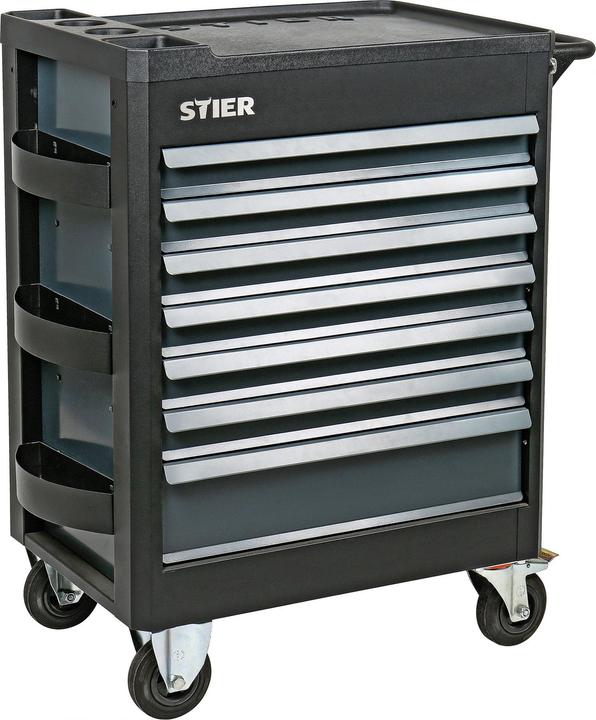 Image du produit Stier Chariot d'atelier Premium vide avec couvercle en plastique