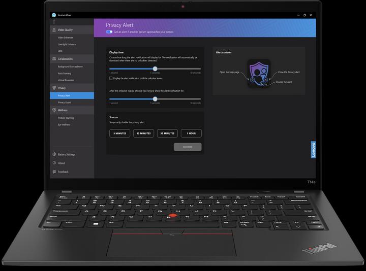 Actual product image Lenovo ThinkPad T14s Gen 4 (14", Intel Core i7-1355U, 16 GB, 512 GB, DE)