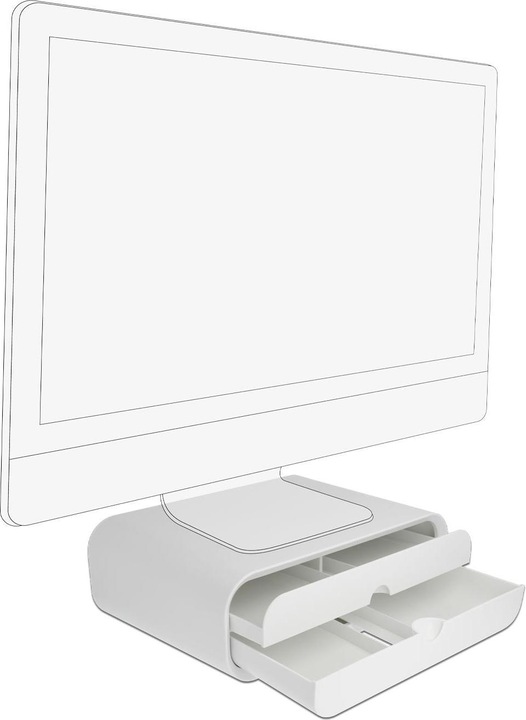 Actual product image Delock 18325 Flat Screen Table Mount Freestanding White